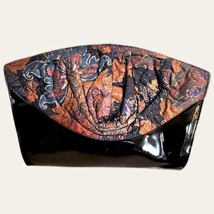 💜Vintage 80s Tapestry Clutch